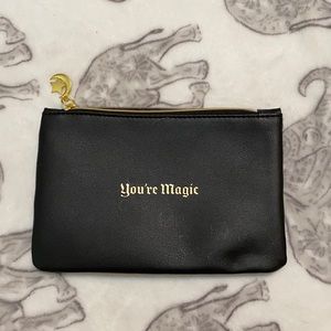 Black and Gold Makeup Bag